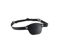 JINQIGG Cache-œil médiéval en cuir gaufré pour homme - Accessoire de lunettes médiéval - Accessoire pour homme - En cuir synthétique - Pour cosplay