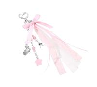 JINQIGG Charmant pendentif en forme de cœur tressé pour sac à dos, sac à main, pendentif décoratif