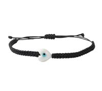 JINQIGG Élégant bracelet d'amitié tissé à la main avec pendentif mauvais œil accessoire tendance pour un usage quotidien, Conforme à l'image