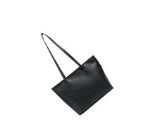 JINQIGG Élégant sac à bandoulière surdimensionné en polyuréthane avec poignées renforcées, sac à main à l'intérieur des aisselles, sac à main tendance pour femme, livre élégant, Noir , One Size