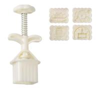 JINQIGG Kit de moulage de gâteaux à la main avec 4 motifs uniques 25/50 g pour gâteaux et fondants pour travaux manuels