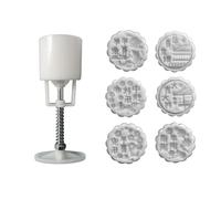 JINQIGG Moules à dessert à pression à la main, motif personnages, pour biscuits, desserts, festival, pâtisseries