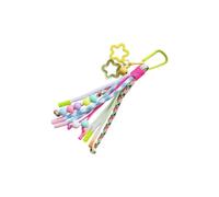 JINQIGG Porte-clés en corde tressée sur le thème de la nature avec mousqueton ABS pour sacs, accessoires de sac modernes, porte-clés colorés pour couple, E