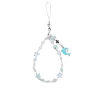 JINQIGG Porte-clés unique en pierre naturelle avec motif marin, décoration multifonction portable pour un usage quotidien, dauphin, taille unique