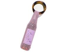 JINQIGG Porte-vin artisanal durable avec détails en pierre précieuse et poignée ergonomique - Présentation prête à l'emploi - Récipient à boisson scintillant