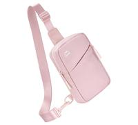 JINQIGG Sac à bandoulière confortable unisexe avec panneau arrière ventilé et structure de soutien pour la course à pied, la randonnée, les aventures, rose