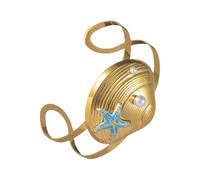 JINQIGG Style de plage inspiré de la côte Étoile de mer réglable Coquillage en acier inoxydable Bijoux Bracelet Accessoire de poignet Inspiré Coquillage, taille unique, Comme décrit