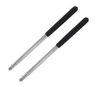 JinRuiCPeng 2 PCS Mât de Drapeau Télescopique en Acier Inoxydable de 1,6 m, Mat Telescopique, Mat pour Drapeau Rétractable pour Camping, Randonnée, Guides Touristiques et Événements Extérieurs, Noir