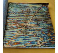 JINRUISI Feuille d'or panachée 50 feuilles livret coloré imitation feuille d'or dorure artisanat décoration art (coucher de soleil doré)