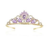 JINSAWW Diadème de princesse Sofia pour anniversaire, mariage, Halloween, cosplay, accessoires pour cheveux pour elle