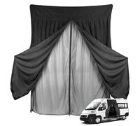 JinsenTGG Moustiquaire Auto Remplacement pour Fiat Ducato/Peugeot Boxer/Citroen Relay 2006-2024, Moustiquaire pour Porte Latérale de Voiture, Moustiquaire Magnétique à Deux Couches avec Daim
