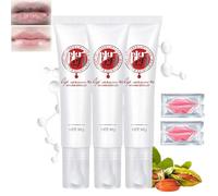 Jinshane Dark Lip Serum, Korean Dark Lip Treatment Serum,Moisturizer Nourishing Essence,For Dry Lips,Lighten Lip Lines, Glossy Butter Balm (3Pcs, Y-220)