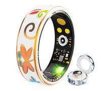 JINSHANGZI Bague intelligente en émail de couleur pour femme - Surveillance du sommeil - Mesure de l'oxygène dans le sang - Modes multi-sports (avec charge, 11)