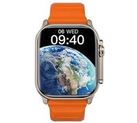 JINSHANGZI HK10 Ultra 3 AMOLED Gen5 2024 Montre intelligente pour homme et femme ChatGPT Album local boussole Détection de gravité Menu 3D Montre intelligente HK9 améliorée (bracelet orange)