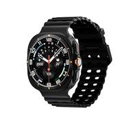 JINSHANGZI Microwear Ma27 Montre intelligente 7 Ultra 1.45 boussole avec fonction appel Bluetooth pour homme et femme 47 mm 1 Go ROM (Noir)