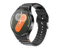 JINSHANGZI Montre intelligente 7 Max pour femme avec GPS et suivi de mouvement NFC AMOLED Affichage boussole fréquence cardiaque jeux Bluetooth Appel étanche pour homme (Noir)