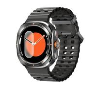 JINSHANGZI Montre intelligente Ultra 7 2025 avec batterie 500 mAh GPS pour homme AMOLED 5.3 Bluetooth Appel, Fitness Sport SK7 (Noir)