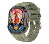 JINSHANGZI TK25 Montre intelligente de sport d'extérieur pour homme IP68 étanche ECG + PPG Surveillance de la santé Bluetooth Appel Reloj Montre intelligente pour Android IOS (Vert)