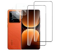 Jinshiweikai Lot de 4, 2 x Verre Trempé pour Realme GT 7 Pro 5G et 2 x Protection Ecran Caméra Arrière,3D Incurvé Couverture,sans Bulles d'air,Dureté 9H Glass,Compatible Realme GT 7 Pro 5G