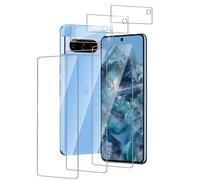 Jinshiweikai Lot de 6, 3 x Verre Trempé pour Google Pixel 8 Pro et 3 x Protection Ecran Caméra Arrière,3D Incurvé Couverture,sans Bulles d'air,Dureté 9H Glass,Compatible Google Pixel 8 Pro