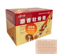 JinShou Tiger Lot de 200 patchs anti-douleur chinois JS Tiger pour soulager la douleur du dos, du cou, des épaules, du genou, des douleurs musculaires, ultra résistants, à base de plantes naturelles