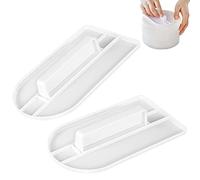 Jinsion 2 Pièces Gâteau Lisseur Pate a Sucre, Décoration de Glacage Lisseur Gateau, Lisseur Gateau Patisserie Design Outil de Cuisson pour DIY Décorateur, Pâtisserie Fondant Glaçage Crème Au Beurre