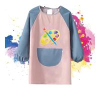 Jinsion Tablier de Peinture Enfant, Imperméable, Polyester, Bleu, Multicolore, 6-12 ans, Unisex, Loisirs/Crafts