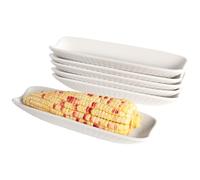 jinsongdafa Ceramic Select Lot de 6 bols à épis de maïs de 23 cm pour noix, olives, collations, fromage, dessous antidérapant, passe au micro-ondes et au lave-vaisselle