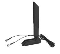 JINTAI Antenne WiFi 6E triBande à Haut Gain 9dBi avec Base magnétique pour MSI Ordinateurs de Bureau PCCouverture omnidirectionnelle 360°supporte 2.4GHz/5.8GHz/6GHz Bluetooth Cartes PCIE&WiFi 6/6E