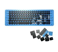 JINTAI Bleu Grand Entrée Clavier Capuchon Keycaps Keyboard Caps pour Langue Nordique Remplacement pour Lenovo Ideapad L340