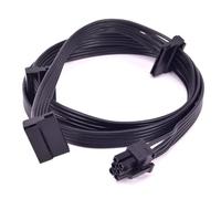 JINTAI Câble d'alimentation pour Corsair CX850M CX750M CX600M 6Pin 1 vers 3 SATA 15Pin Power Supply Cable