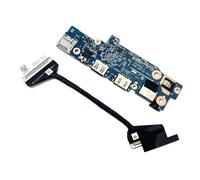 JINTAI Carte Micro USB Jack + Câble de Carte IO Câble Plat de Remplacement pour Dell Latitude E3420 RJ45