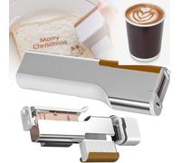 JINTAOMA Mini Imprimante Alimentaire, Stylo d'impression Portable, Imprimante Mobile Couleur WiFi sans Fil avec Cartouches d'encre Amovibles, pour La DéCoration du Café, du Pain,Brown