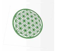 JINTORA Autocollant pour voitures - Fleur de l'arbre de la vie - 90x90mm - Tuning - Vitre arrière - Camion - Moto - ordinateur portable - fenêtre- vert