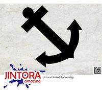 JINTORA Autocollant Voiture - Ancre - 88x90mm - Noir - Sticker pour Voiture Tuning - Résistant aux intempéries - Vinyle Durable - Facile à Coller - Accessoire déco Original