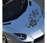 JINTORA - Autocollant Voiture Élément De Rangement Luna 40cm x 30cm Noir - Sticker Auto résistant intempéries en Vinyle - Facile à Coller sur carrosserie vitre Pare-Chocs Accessoire déco véhicule