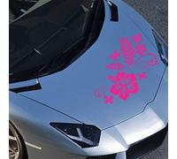 JINTORA - Autocollant Voiture Élément De Rangement Luna 40cm x 30cm Pink - Sticker Auto résistant intempéries en Vinyle - Facile à Coller sur carrosserie vitre Pare-Chocs Accessoire déco véhicule