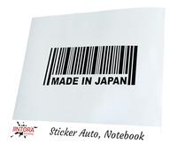 JINTORA Autocollant Voiture - Fabriqué au Japon - 210x80 mm - Noir - Sticker pour Voiture Tuning - Résistant aux intempéries - Vinyle Durable - Facile à Coller - Accessoire déco Original