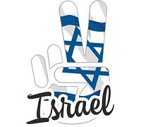 JINTORA - Autocollant Voiture Israel - Victory - Victoire 9x7cm - Sticker Vinyle résistant intempéries - Décoration Originale pour carrosserie, Casque ou PC Portable