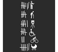 JINTORA Autocollant Voiture - Ma liste de Victimes - 210x77 mm - Blanc - Sticker pour Voiture Tuning - Résistant aux intempéries - Vinyle Durable - Facile à Coller - Accessoire déco Original