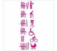 JINTORA Autocollant Voiture - Ma liste de Victimes - 210x77 mm - Rose - Sticker pour Voiture Tuning - Résistant aux intempéries - Vinyle Durable - Facile à Coller - Accessoire déco Original