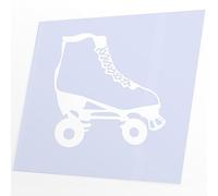 JINTORA Autocollant Voiture - Patin à roulettes - 88x93mm - Blanc - Sticker pour Voiture Tuning - Résistant aux intempéries - Vinyle Durable - Facile à Coller - Accessoire déco Original
