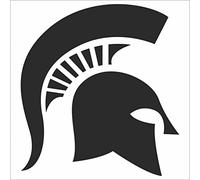 JINTORA Autocollant Voiture - Profil Spartiate - 107x99 mm - Noir - Sticker pour Voiture Tuning - Résistant aux intempéries - Vinyle Durable - Facile à Coller - Accessoire déco Original