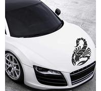 JINTORA - Autocollant Voiture Scorpion 80cm x 53cm Noir - Sticker Auto résistant intempéries en Vinyle - Facile à Coller sur carrosserie vitre Pare-Chocs - Accessoire déco Original véhicule