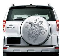 JINTORA - Autocollant Voiture Tortue Rétro 60cm x 66cm Anthracite - Sticker Auto résistant intempéries en Vinyle - Facile à Coller sur carrosserie vitre Pare-Chocs - Accessoire déco Original véhicule