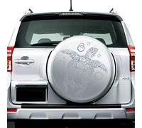 JINTORA - Autocollant Voiture Tortue Rétro 60cm x 66cm Argent - Sticker Auto résistant intempéries en Vinyle - Facile à Coller sur carrosserie vitre Pare-Chocs - Accessoire déco Original véhicule