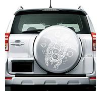 JINTORA - Autocollant Voiture Tortue Rétro 60cm x 66cm Blanc - Sticker Auto résistant intempéries en Vinyle - Facile à Coller sur carrosserie vitre Pare-Chocs - Accessoire déco Original véhicule
