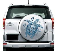 JINTORA - Autocollant Voiture Tortue Rétro 60cm x 66cm Bleu de Signal - Sticker Auto résistant intempéries en Vinyle - Facile à Coller sur carrosserie vitre Pare-Chocs Accessoire déco véhicule