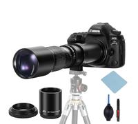 JINTU 500mm-1000mm f/8 Téléobjectif Manuel Caméra Lentille pour Canon EF EOS 7D, 60D, EOS Rebel SL1, T1i, T2i, T3, T3i, T4i, T5i, XS, XSi, XT, XTi 4000D 2000D 1300D 1200D 850D 800D 750D 200D 90D 80D