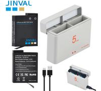 JINVAL Osmo Action 5 2280mAh batterie de remplacement + PD20W double boîtier de charge rapide pour DJI Osmo Action 6 5 4 3 accessoires de caméra 2 battery